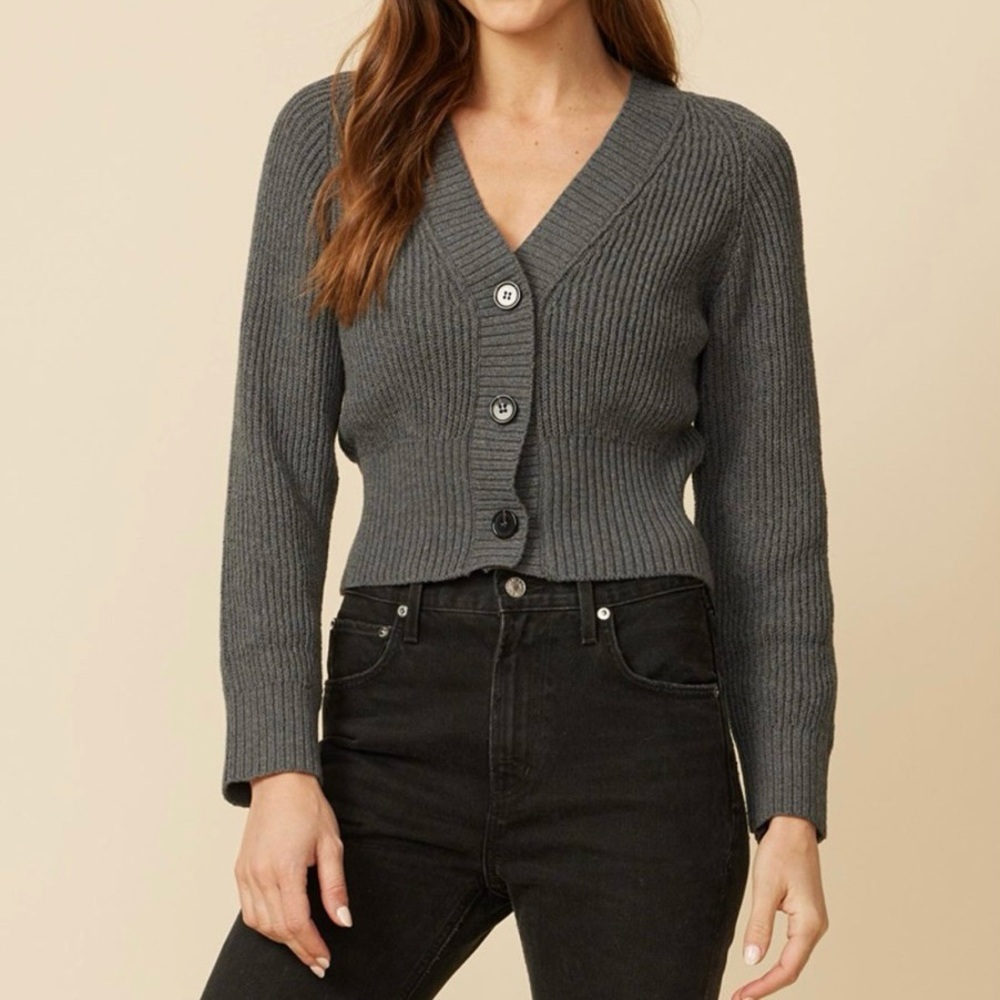 One Grey Day Sutton Chainette Cardigan